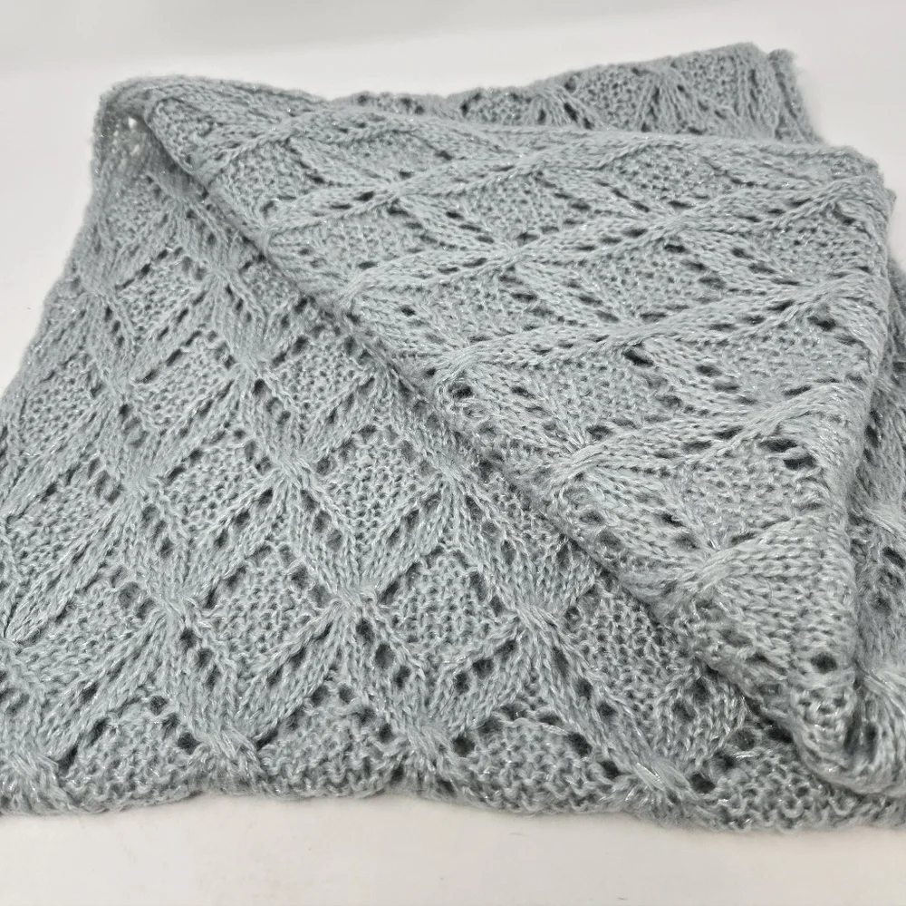 WORLD MARKET SAGE GREEN KNITWEAR OPEN WEAVE INFINITY SCARF WOMEN OS SPRING